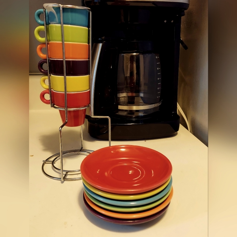 Espresso Coffee set, Cups & Saucers